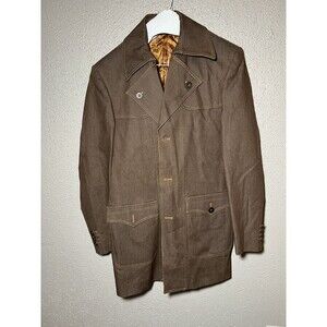 VTG Falcone Brown Size 38 Brown Denim Jacket